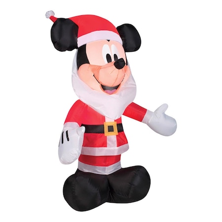 Gemmy Industries Gemmy Airblown Mickey with Santa Beard 3.5 ft. Inflatable 35474